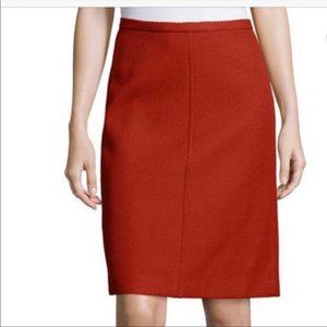 Theory Camden Twill Virgin Wool Pencil Skirt